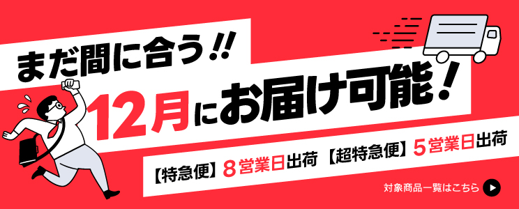 まだ間に合う！12月にお届け可能
