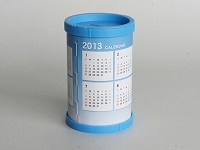 ペン立て貯金箱（青） カレンダー名入れ-SP-MBS-101BL